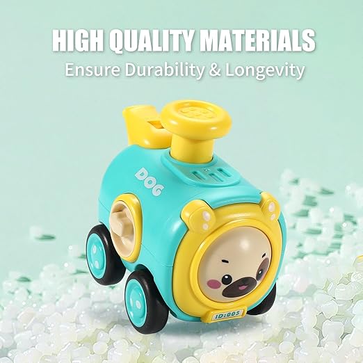 Animal Toy Cars for Toddlers 1-3, Press and Go Racing Cars Set, Baby Toys 18 Months