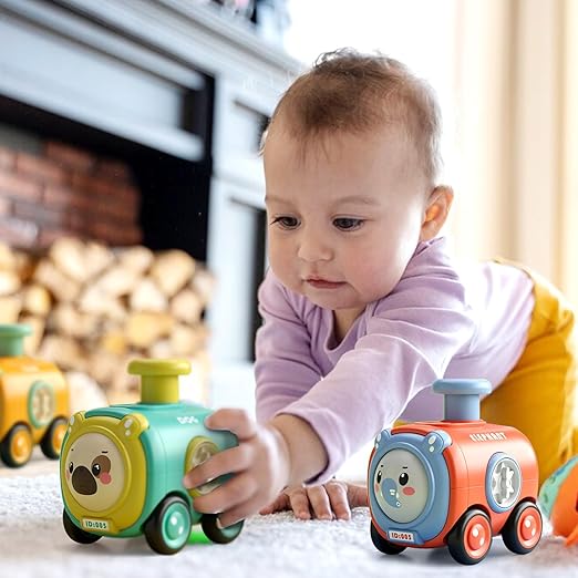Animal Toy Cars for Toddlers 1-3, Press and Go Racing Cars Set, Baby Toys 18 Months
